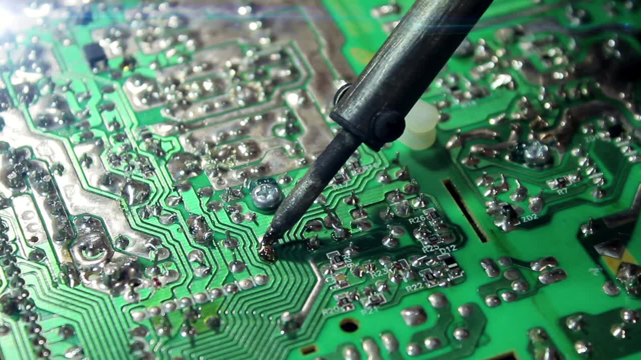 Soldering on a Circuit Board