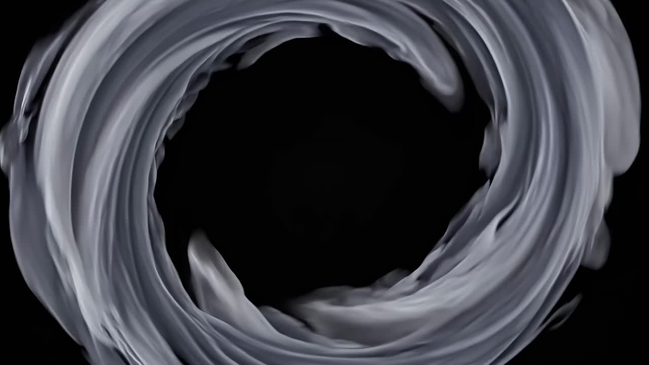 Abstract Swirling Grey Circle