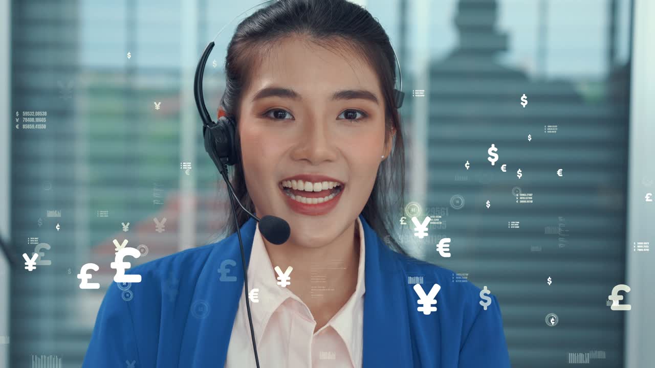 カスタマーサポートコールセンターは 視覚的なグラフィックでデータを提供します