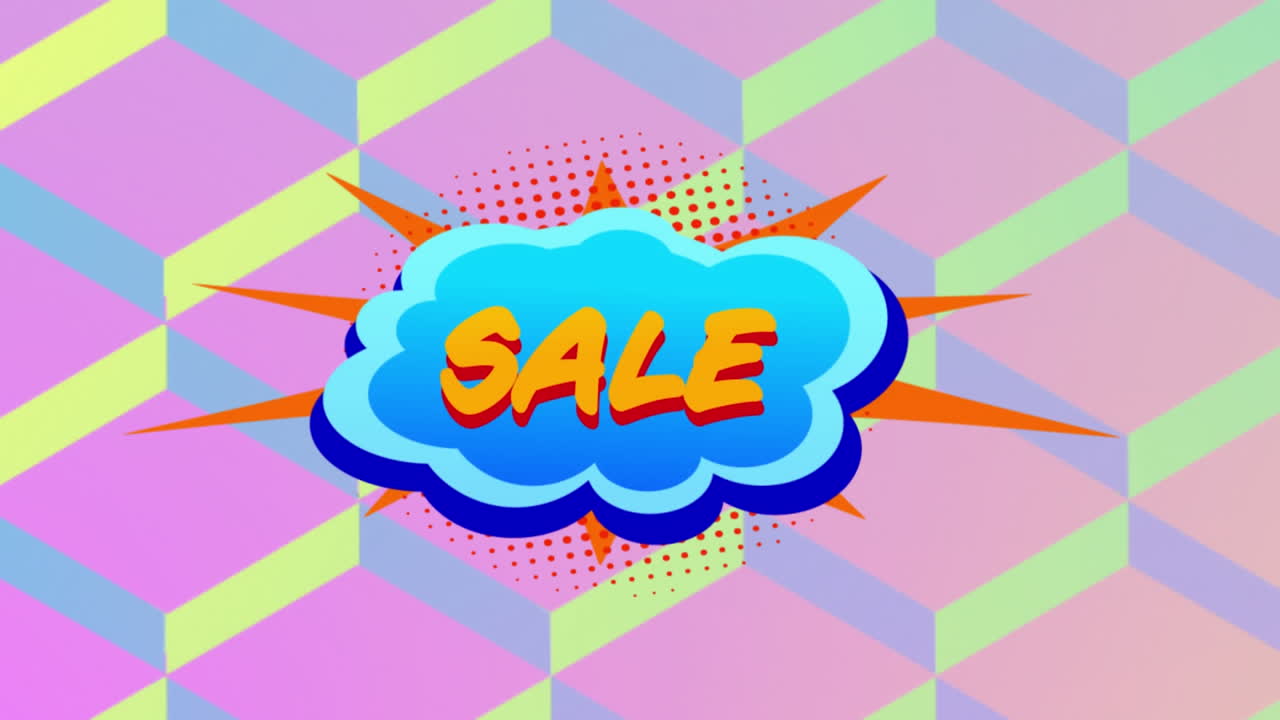 gráfico de venta en nube turquesa en el fondo del patrón