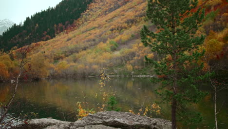 autumn mountain lake scenery