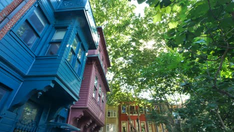 colorful houses in istanbul old town