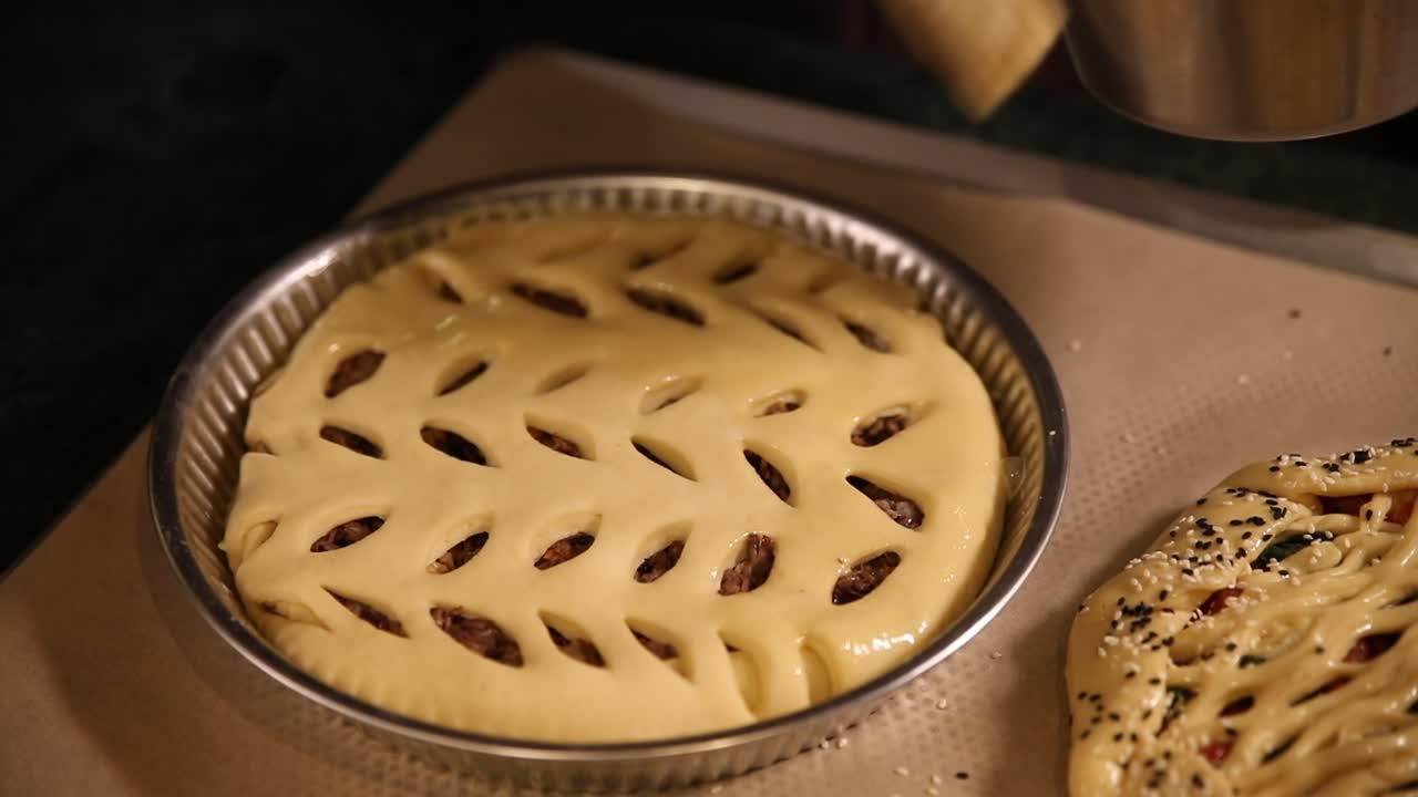 preparando un delicioso pastel casero
