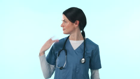 estudio mujer, feliz y decisión del médico