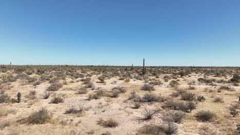 un rápido cruce aéreo a través del desierto