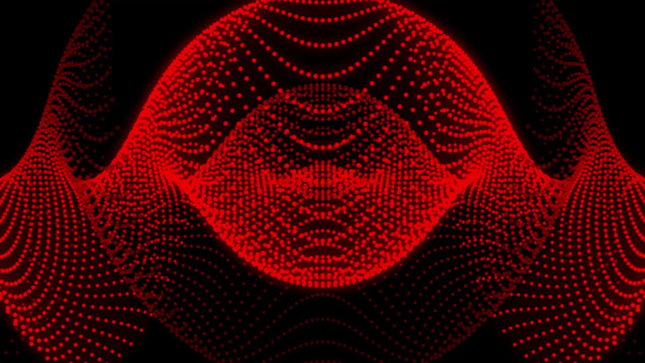 Red Color Dot Shape Pattern animation motion graphics