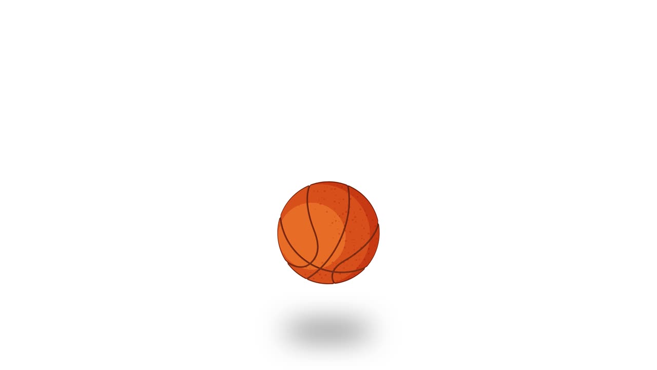 Basketball bouncing on different colored backgrounds