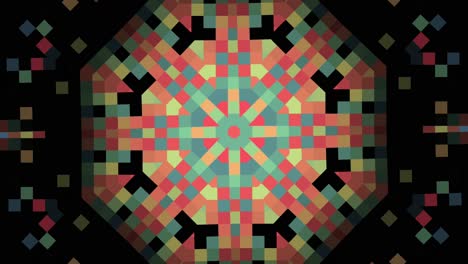 patrón de caleidoscopio geométrico de colores