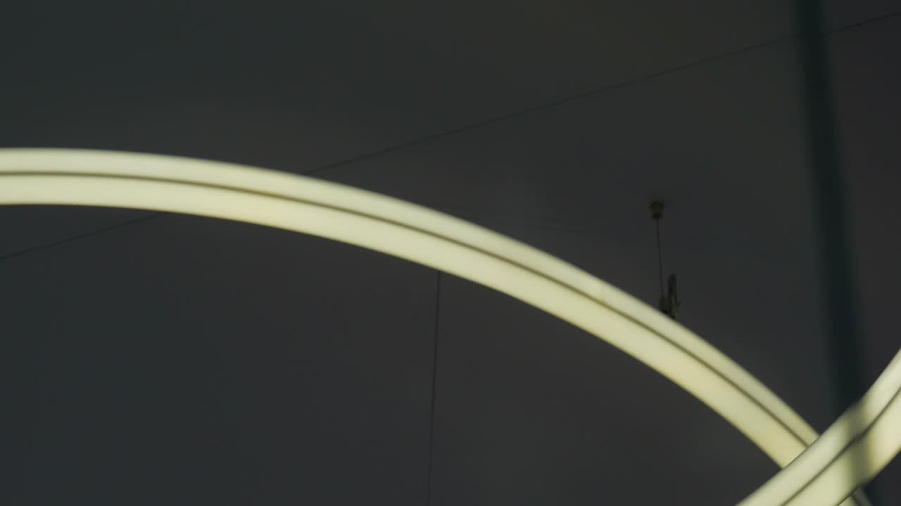 haces de luz circulares de cerca