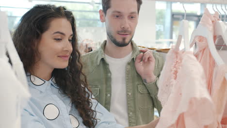 Couple Shopping for Clothes