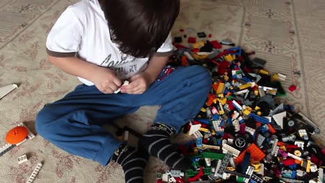 kids playing lego toys