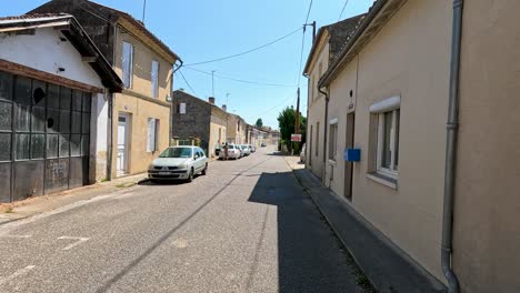 sunny day in a french town street