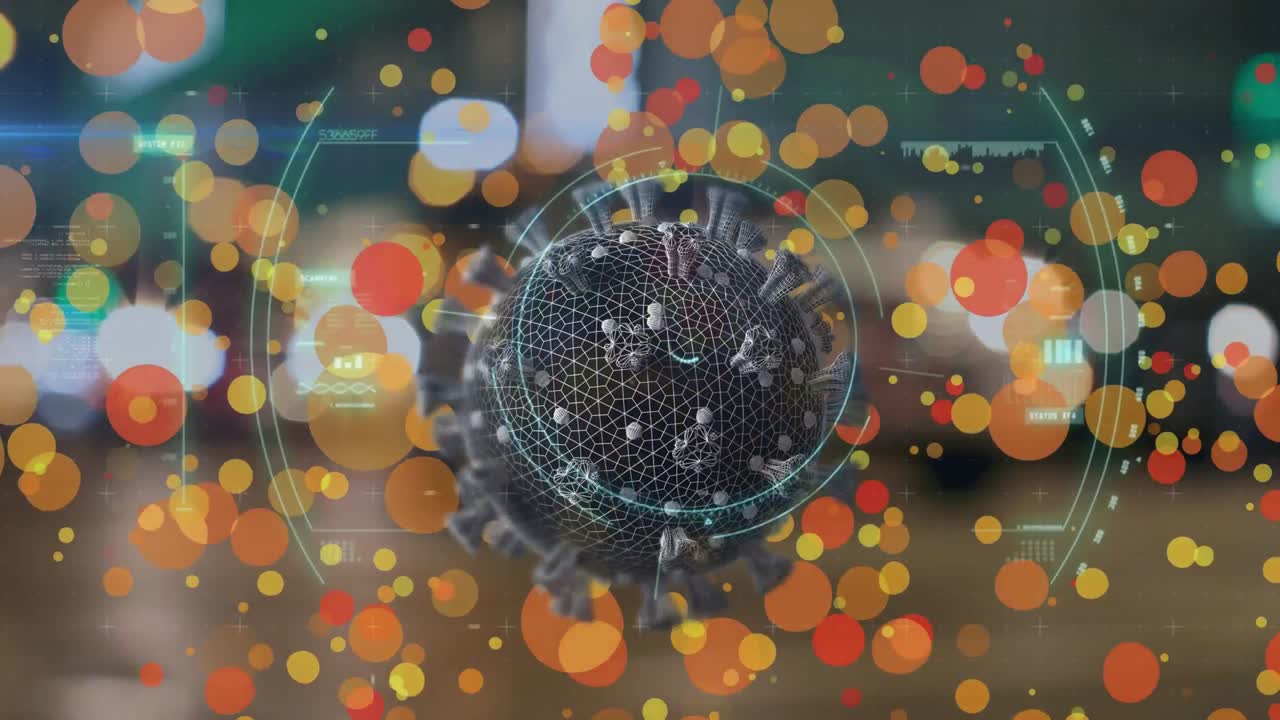 야간 도시 교통에 대한 코로나19 세포를 스캔하는 범위