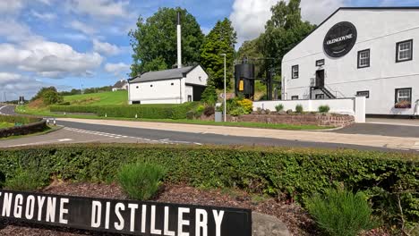 exterior view of glengoyne distillery building