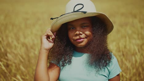 girl in a wheat field