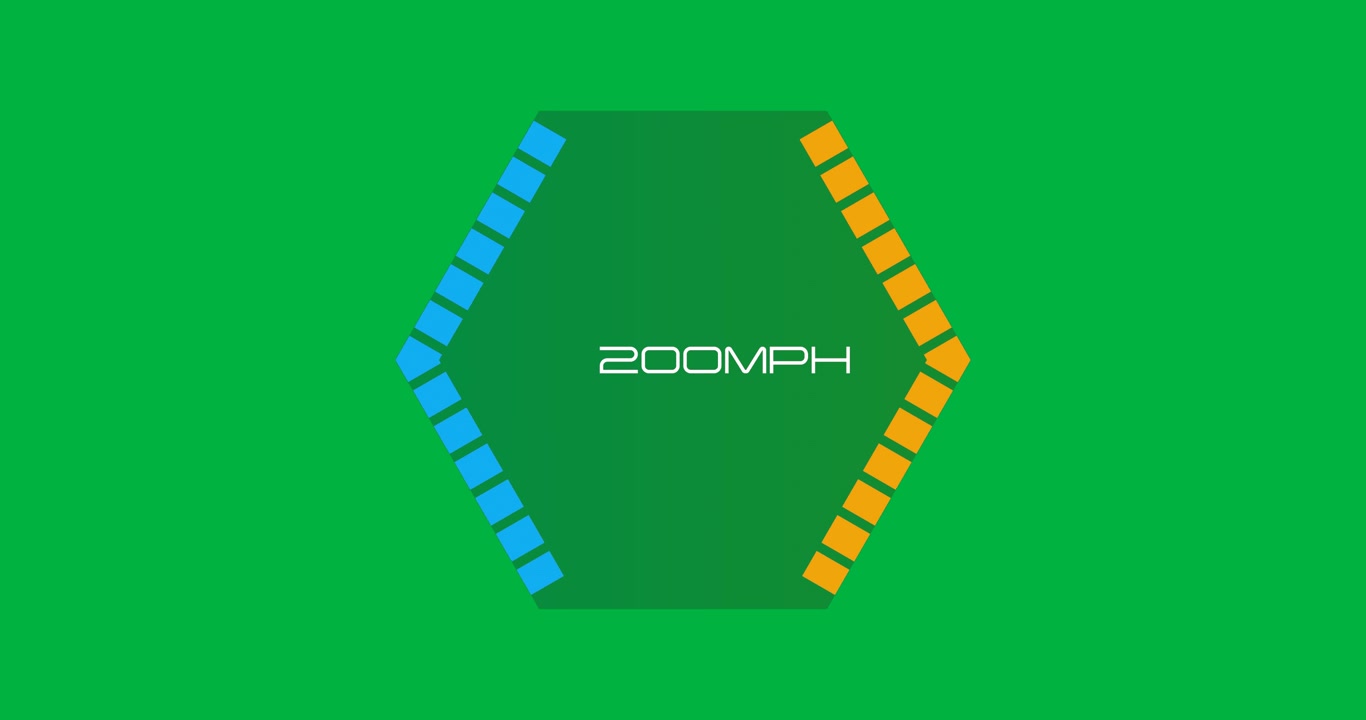 Animation of car speedometer on transparent background
