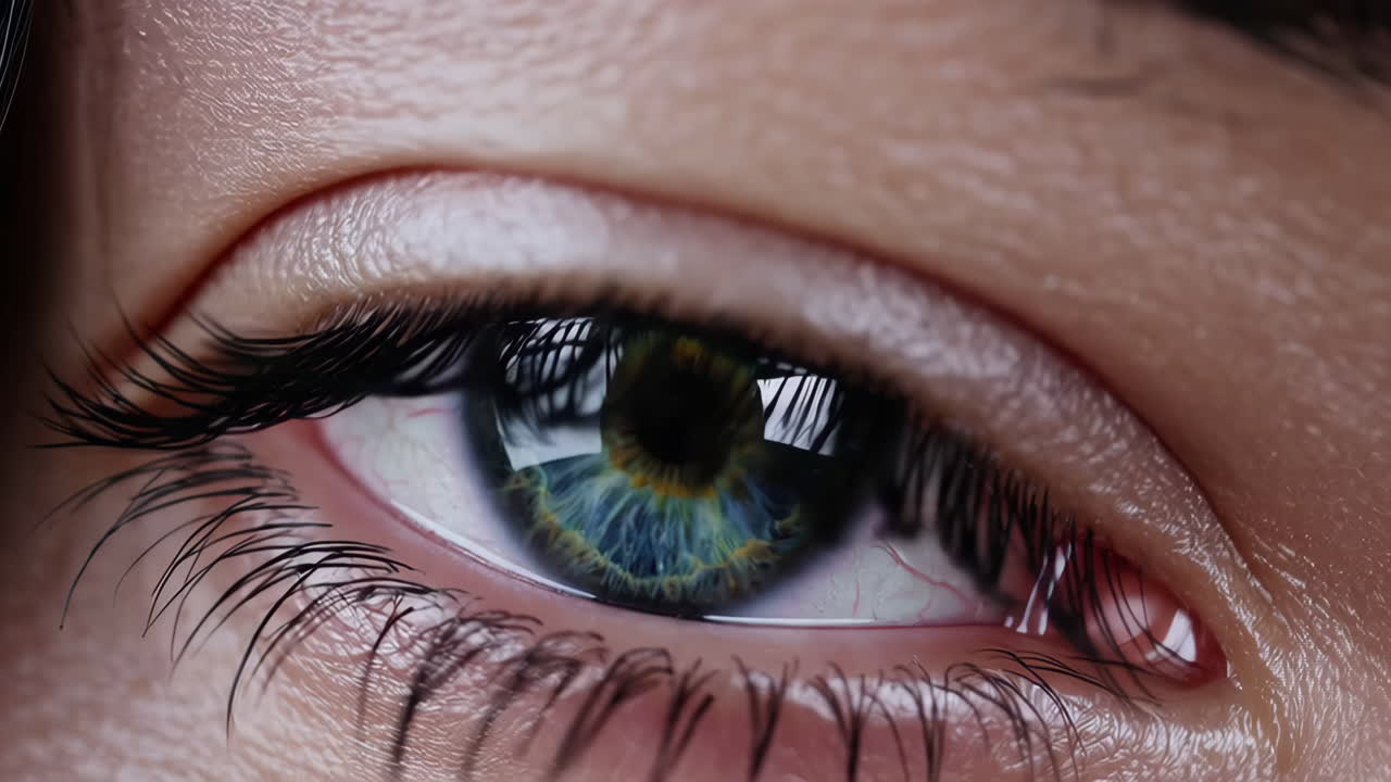 primer plano del ojo de una mujer.