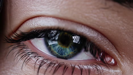 close-up of a woman's eye