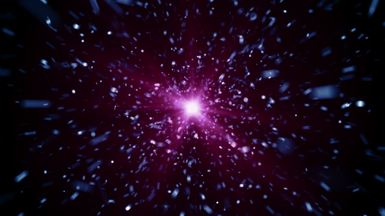 partículas azul rosa evento juego tráiler títulos escenario de concierto cinematográfico bucle de fondo