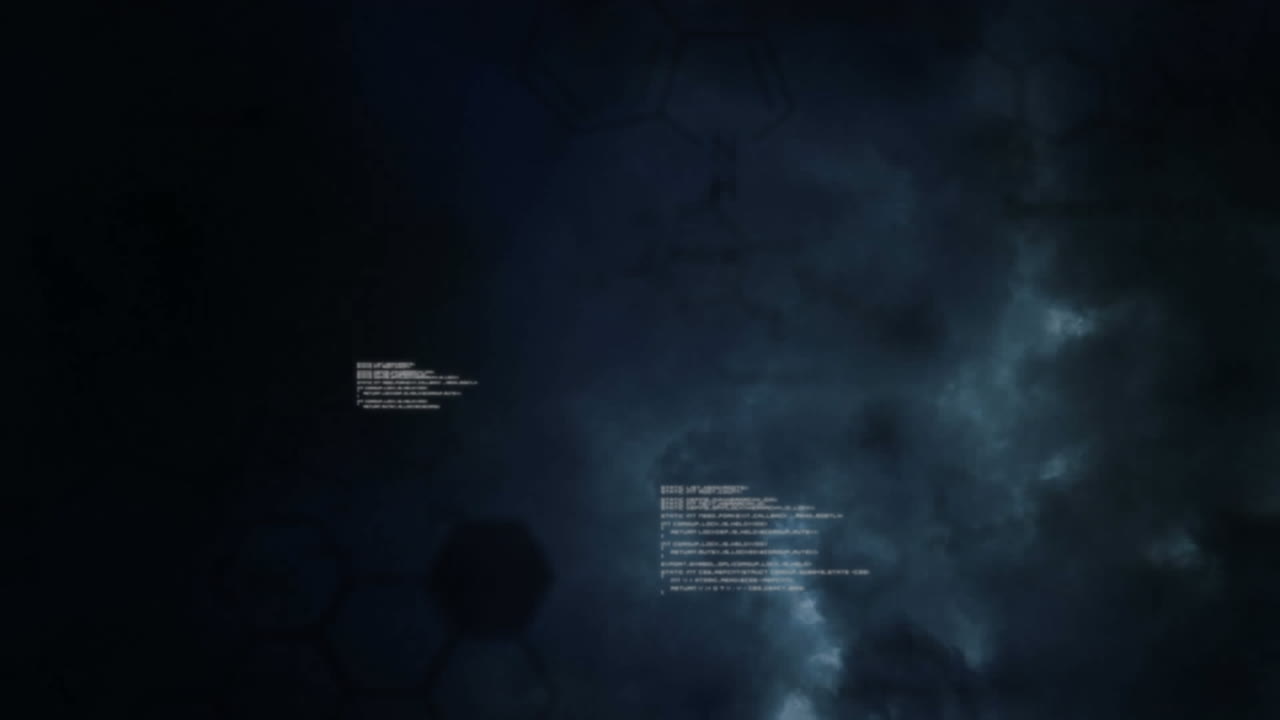 Program codes and the sky with lightning