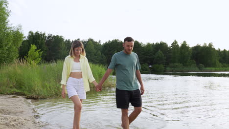 couple walking on the beach