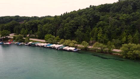 boat launch featured on a rustic shoreline