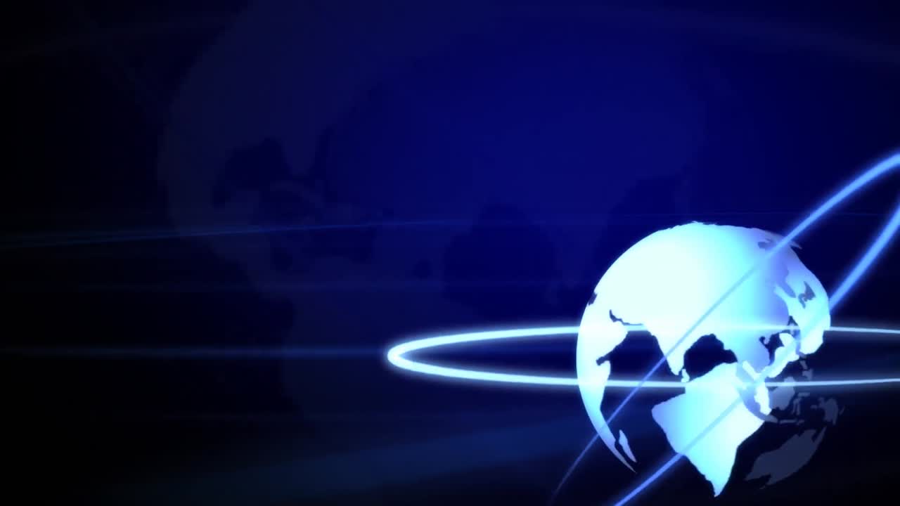 fondo de animación globo en azul