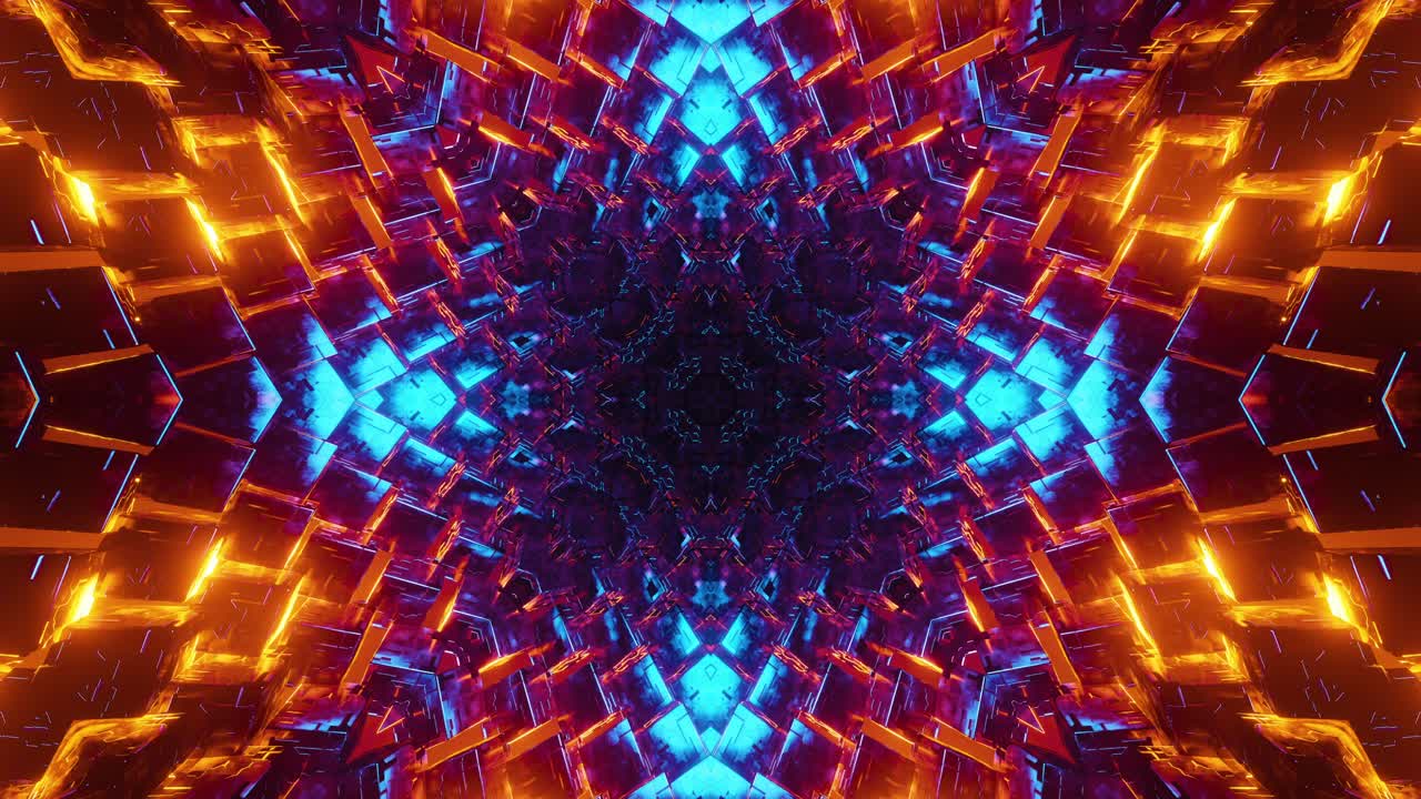 el fondo de movimiento de neón rojo vj bucle. animación en bucle infinito.