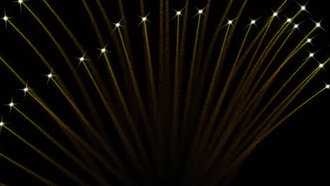 animation of fireworks on black background