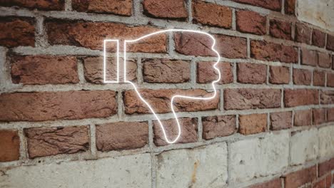 heart neon sign on brick wall 4k