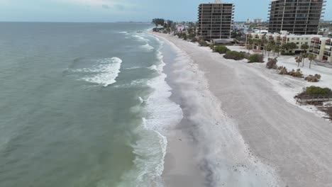 crashing waves st. pete beach shoreline sunset