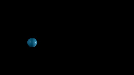 blue balls bouncing in dark background