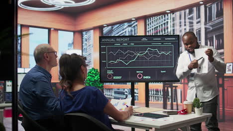 senior people exploring retirement plans with a financial adviser