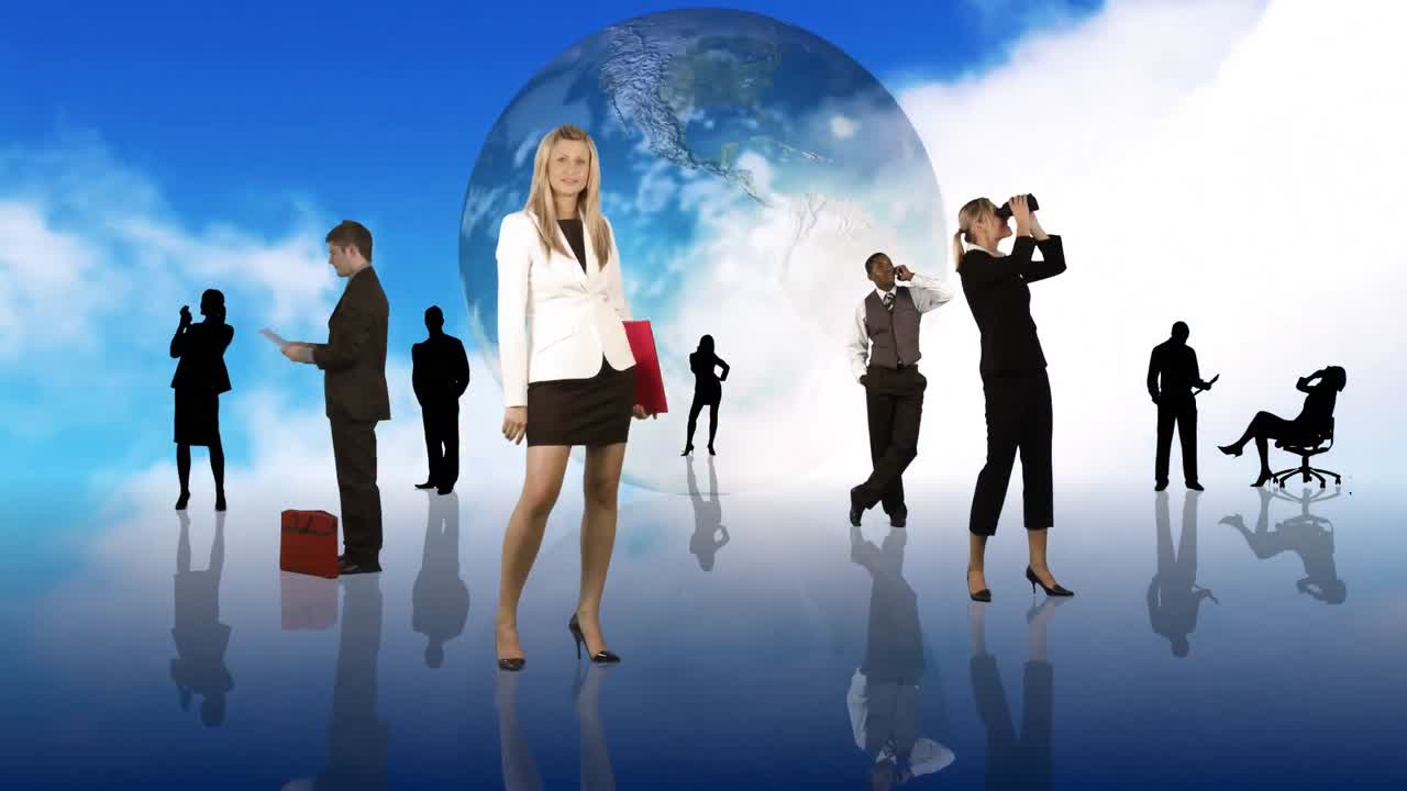 고립된 사업가들이 다양한 작품을 만드는 애니메이션