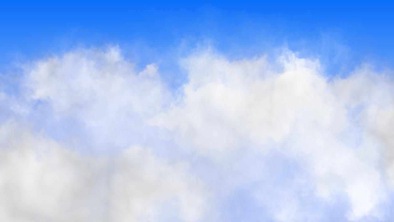 Realistic clouds in the blue sky - 4K.