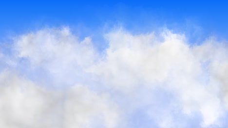 realistic clouds in the blue sky - 4k.