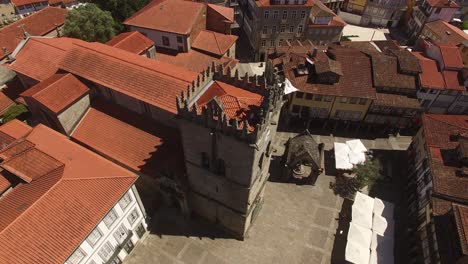 Guimaraes-Portugiesische-Malerische-Stadt-Luftaufnahme