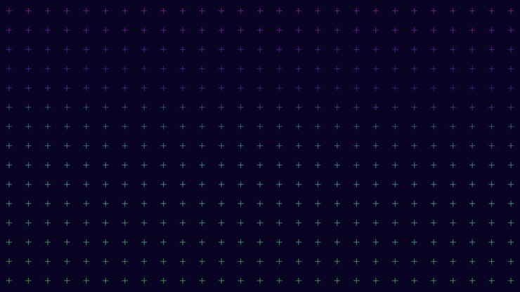 An aesthetically pleasing image featuring a pattern of small blue and green dots on a black background, arranged in a grid formation