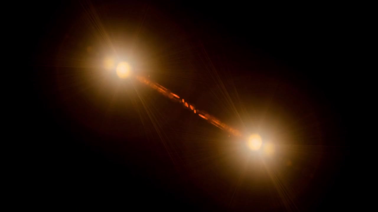 Dinamica Collisione Energetica di Due Sfere Luminose