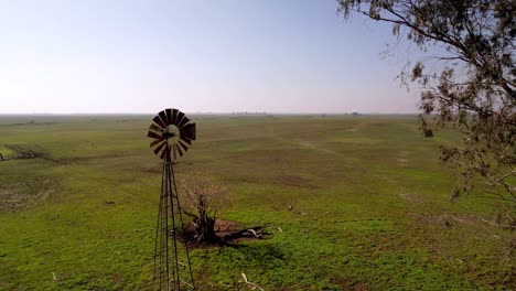 Farmwindfahne-In-Zentralkalifornien