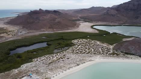 playa balandra beach, baja california sur peninsula of mexico in la paz