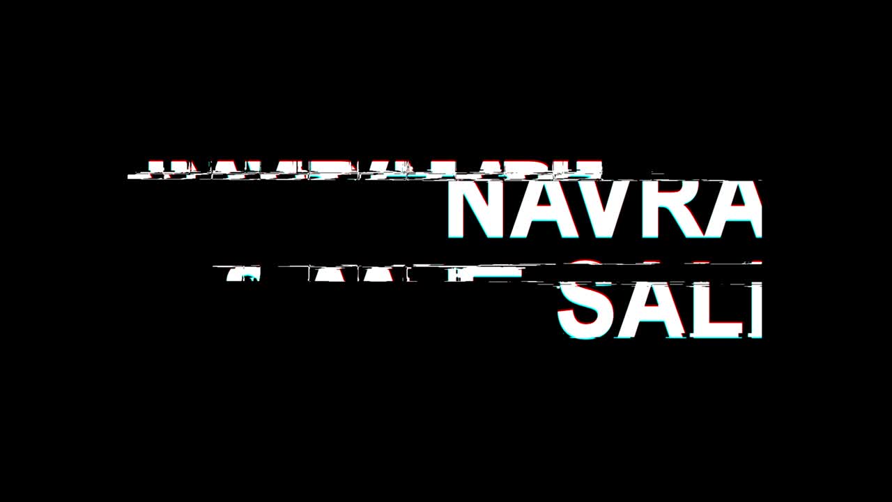 navratri sale: 글리치 효과 텍스트 디지털 tv 왜곡 4k 루프 애니메이션