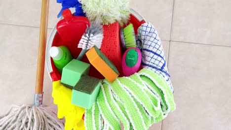 Mop-with-cleaning-supplies