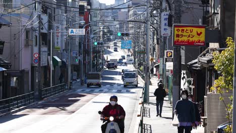 pedestrian crossing urban street over time