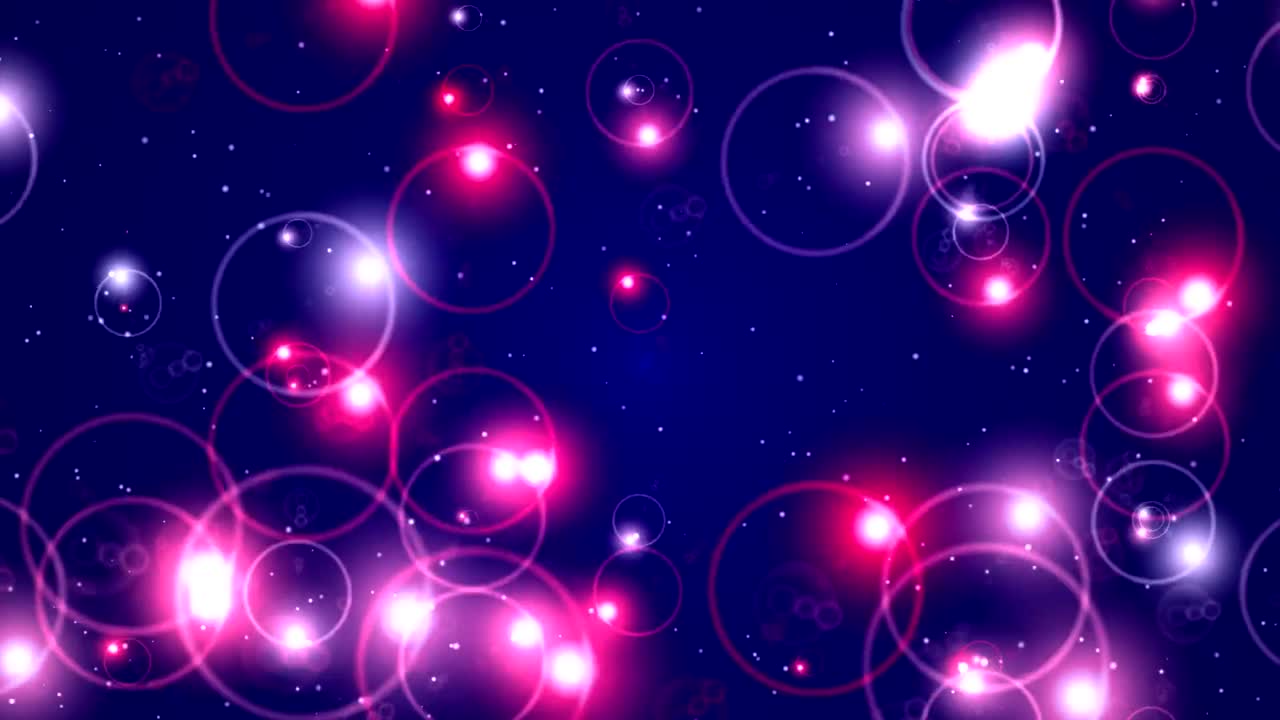 Colourful Lights Particles Motion Background