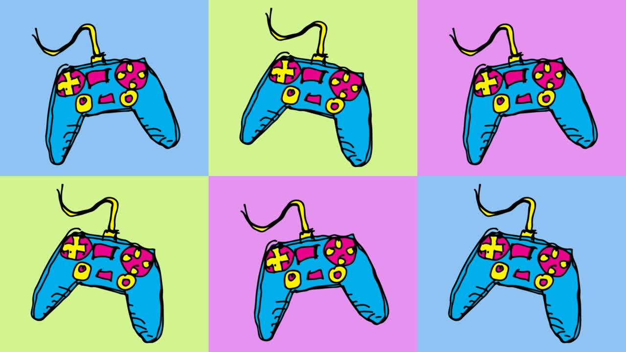 niños dibujando arte pop fondo sin costuras con el tema del juego