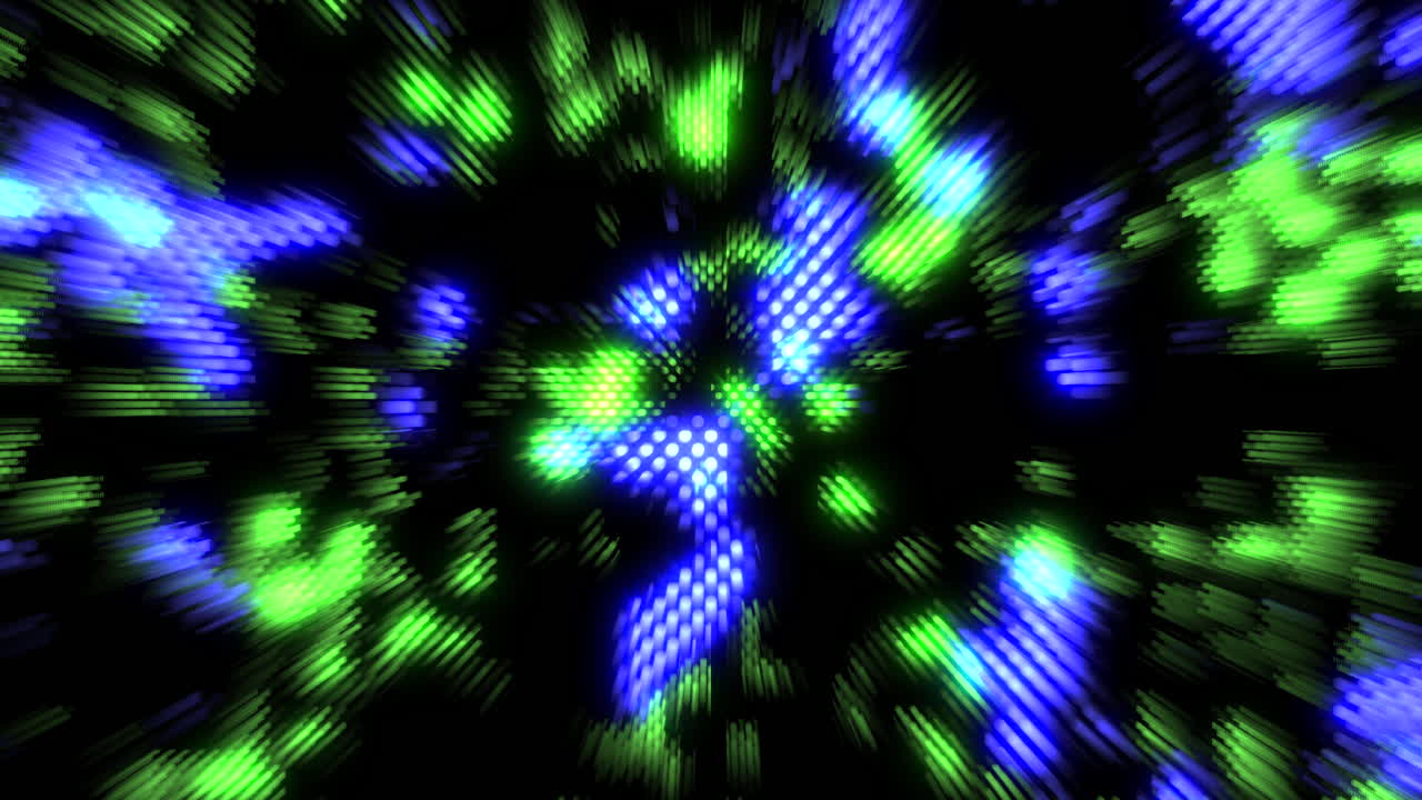 píxeles de arco iris digitales aleatorios con fallo en la pantalla negra