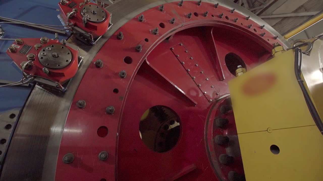 Close-up of Industrial Machine Components