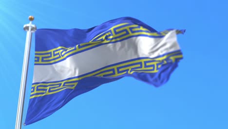 flag of department of marne in grand est region, france. loop