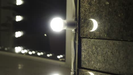 night view of interior lighting